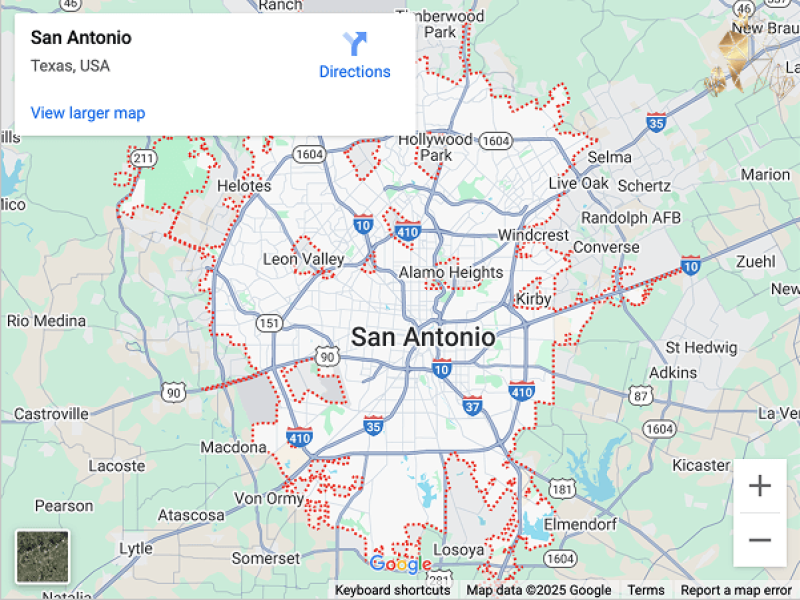 Dentist In San Antonio map image