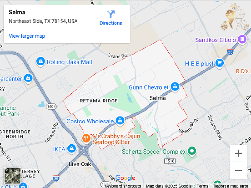 Dentist near Selma map image