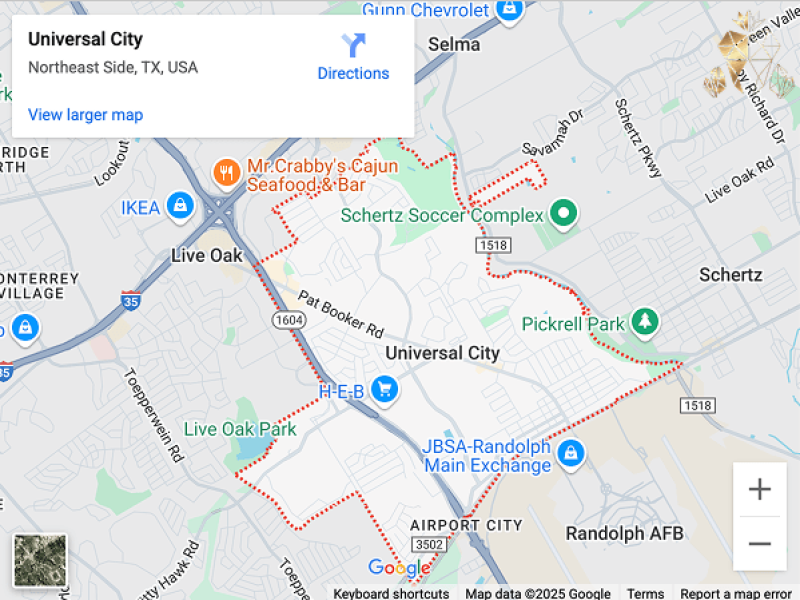 Dentist near Universal City map image